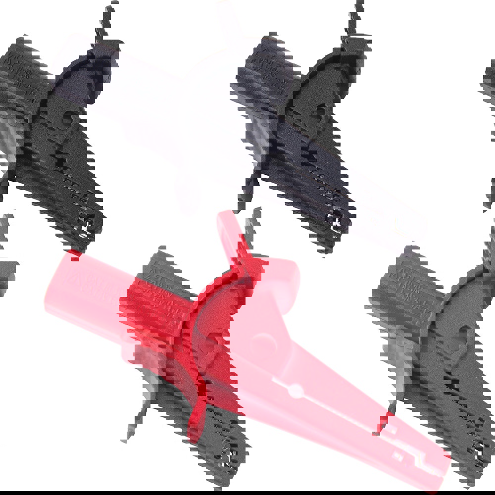 Alligator Clip Set: Use with REED R1050 & Test Leads that accept 0.16 in diameter shrouded baa connectors